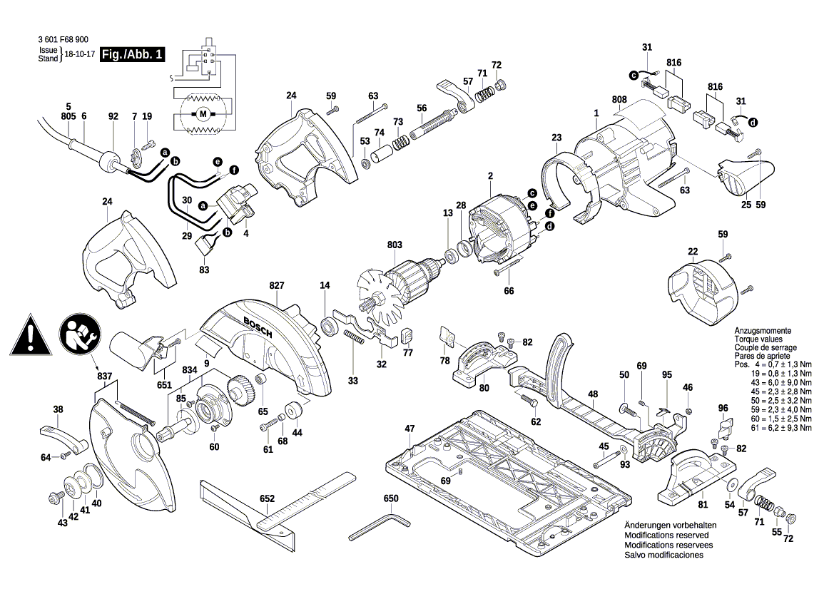 New Genuine Bosch 2610934305 Motor Housing