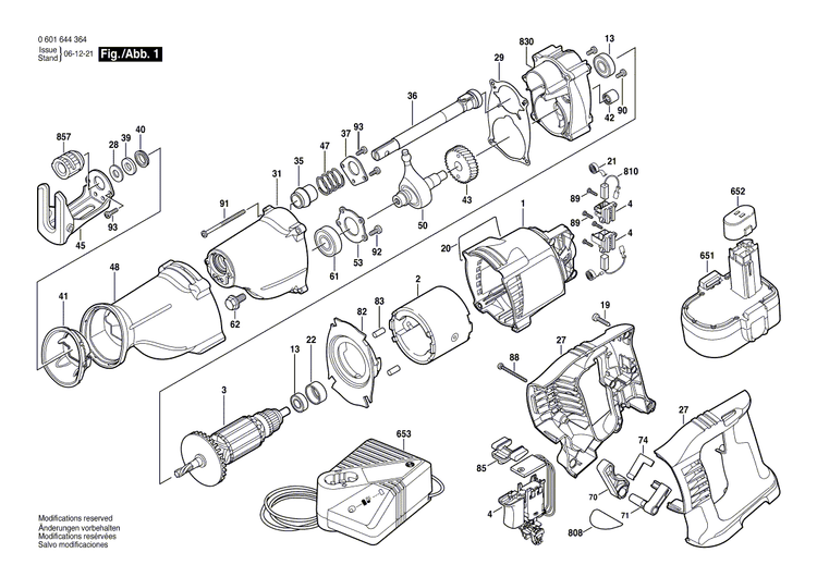 New Genuine Bosch 2610934987 Motor Housing