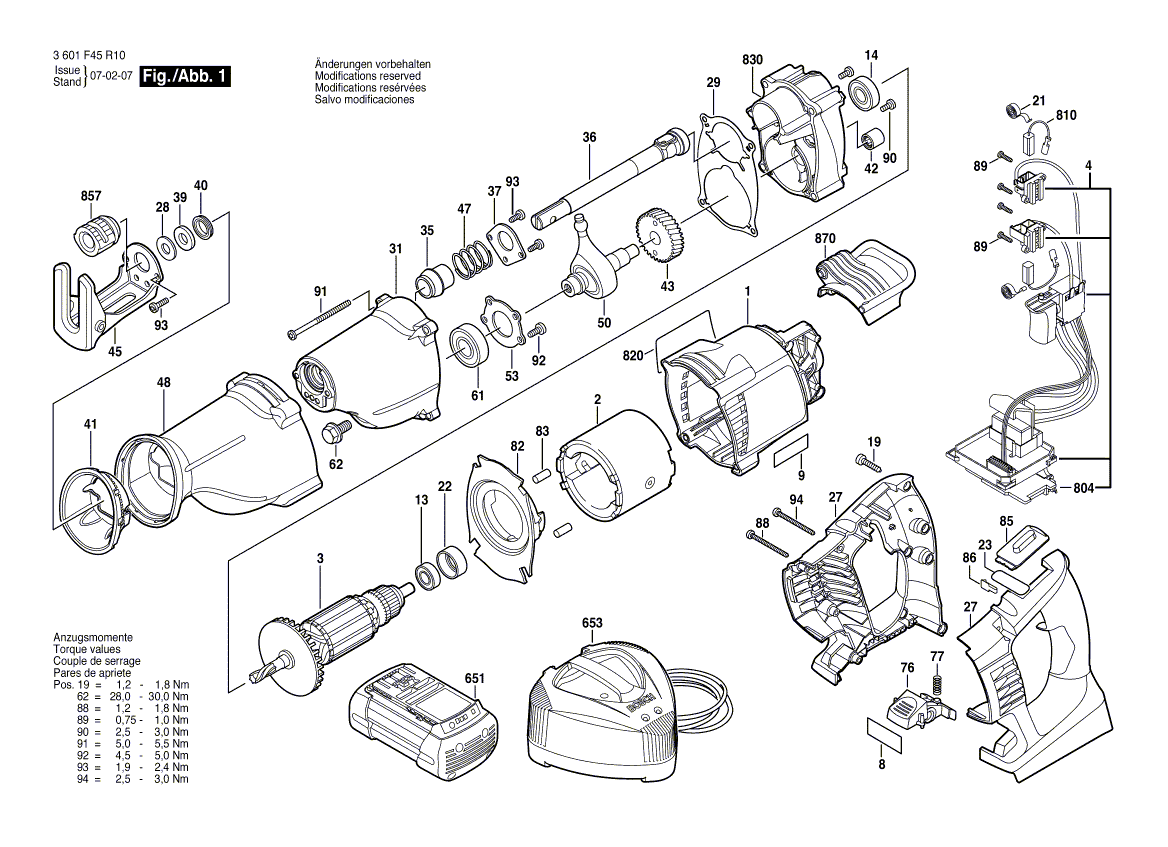 New Genuine Bosch 2610935103 Front Housing