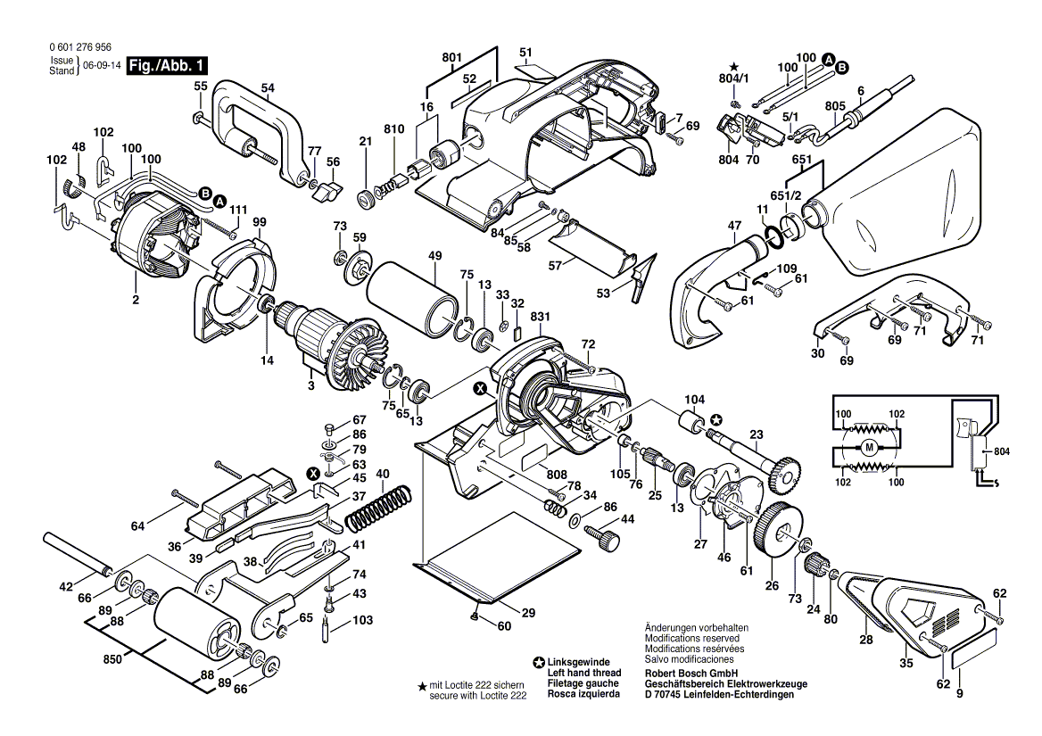 New Genuine Bosch 2610937441 Motor Housing