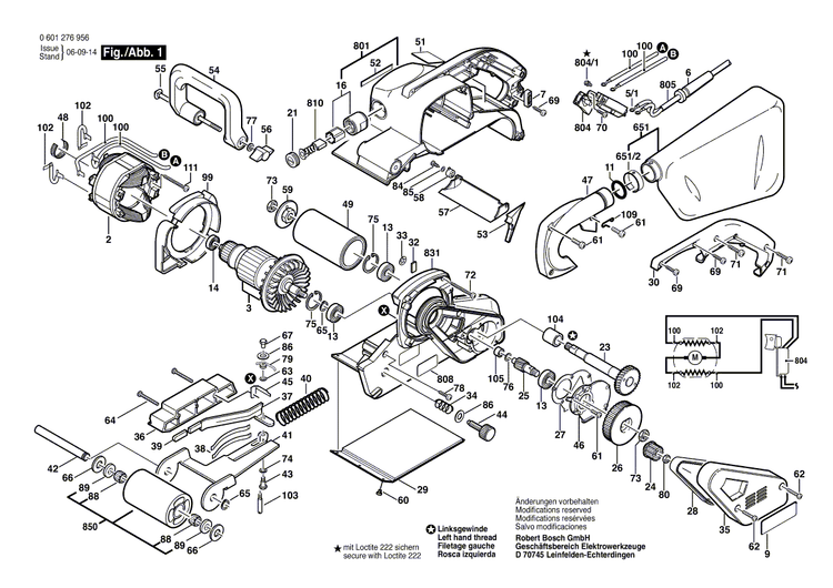 New Genuine Bosch 2610937441 Motor Housing