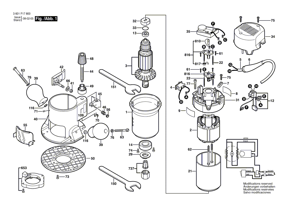 New Genuine Bosch 2610941202 Armature