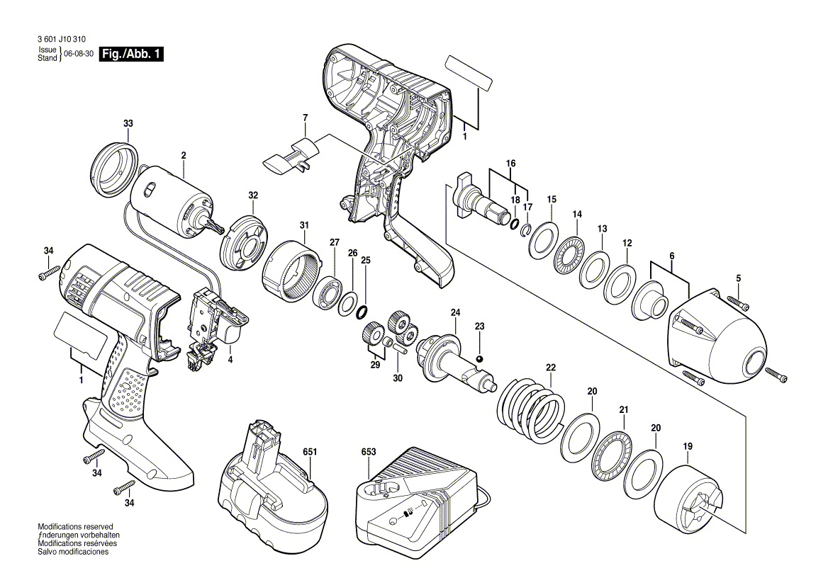 New Genuine Bosch 2610942577 Mains switch