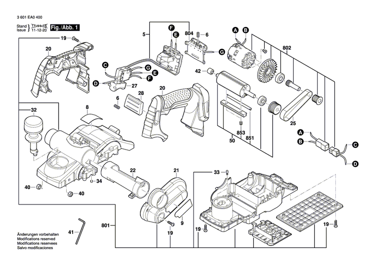 New Genuine Bosch 2610942930 Trigger
