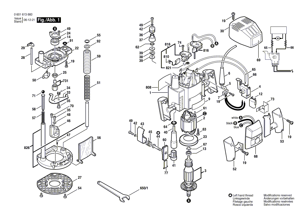 New Genuine Bosch 2610943199 Housing Cover