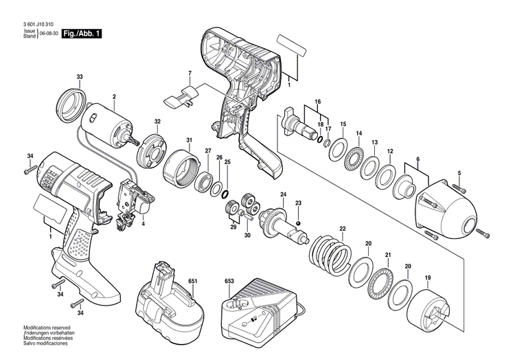 New Genuine Bosch 2610943899 Housing Set