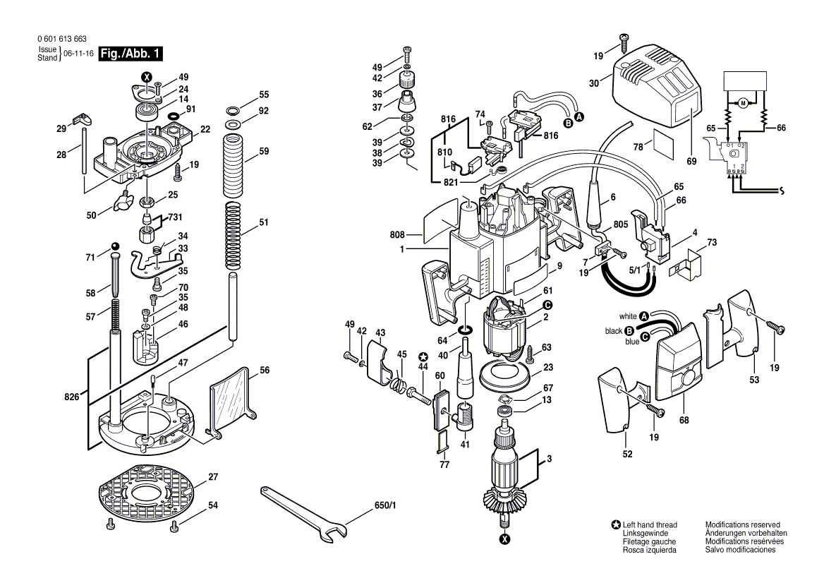 New Genuine Bosch 2610945855 Cable
