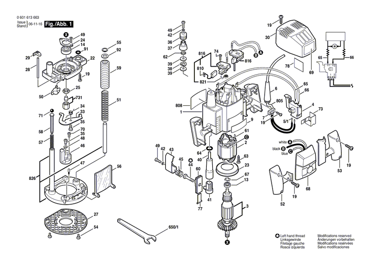 New Genuine Bosch 2610945856 Cable