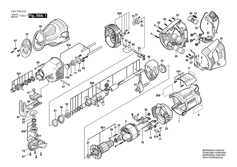 New Genuine Bosch 2610947079 Counter Weight