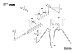 New Genuine Bosch 2610948662 Mounting Rail