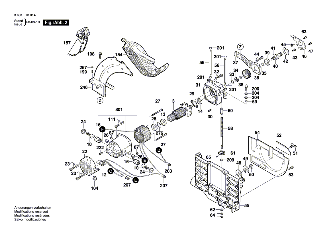 New Genuine Bosch 2610950047 Arbor