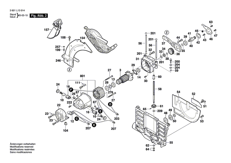 New Genuine Bosch 2610950047 Arbor