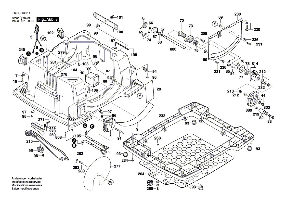 New Genuine Bosch 2610950047 Arbor