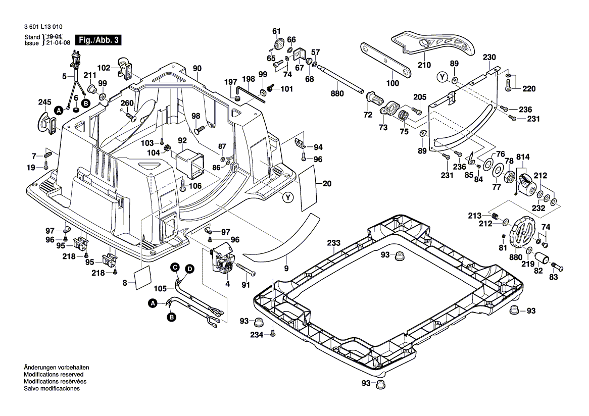 New Genuine Bosch 2610950149 Mitre Fence