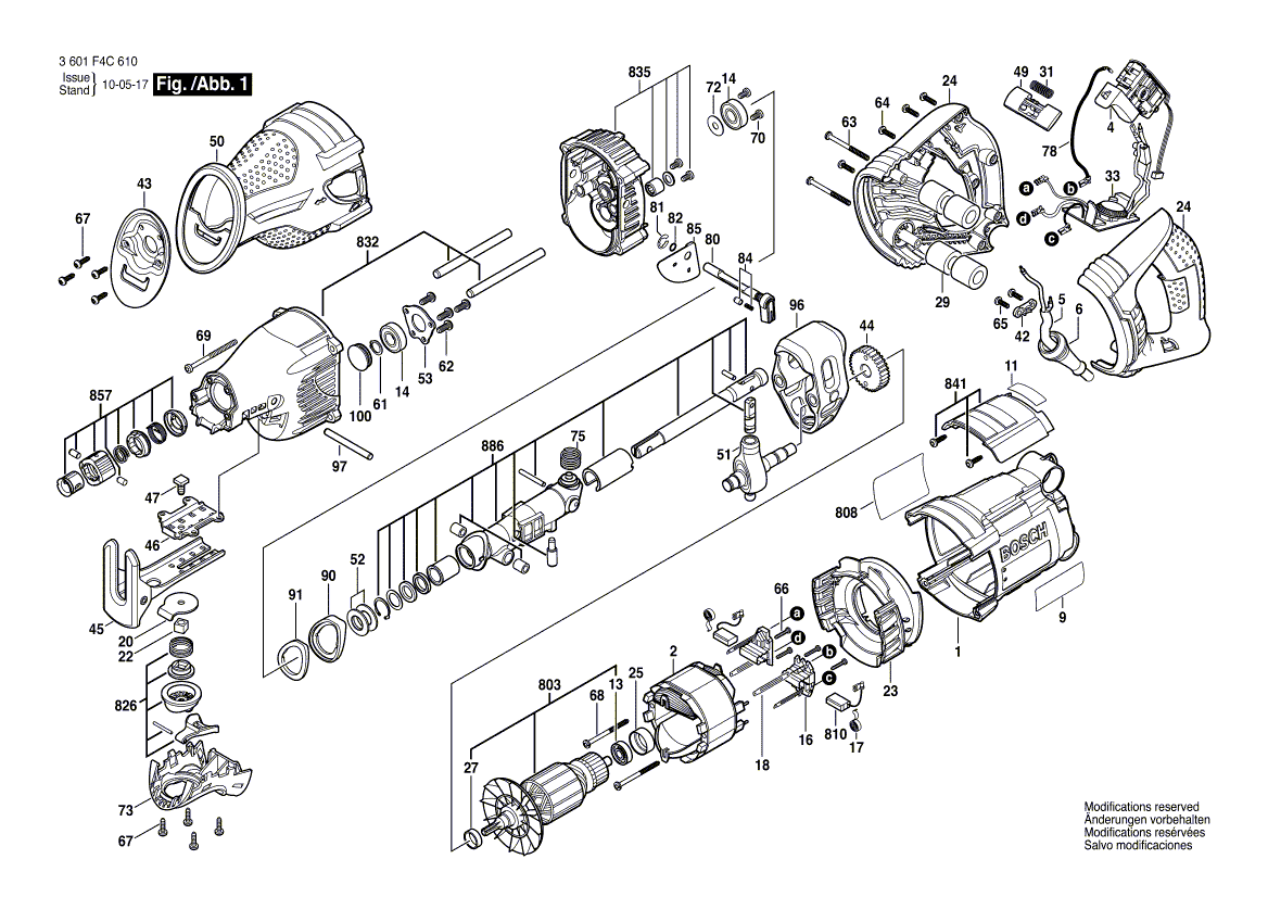 New Genuine Bosch 2610951866 Armature