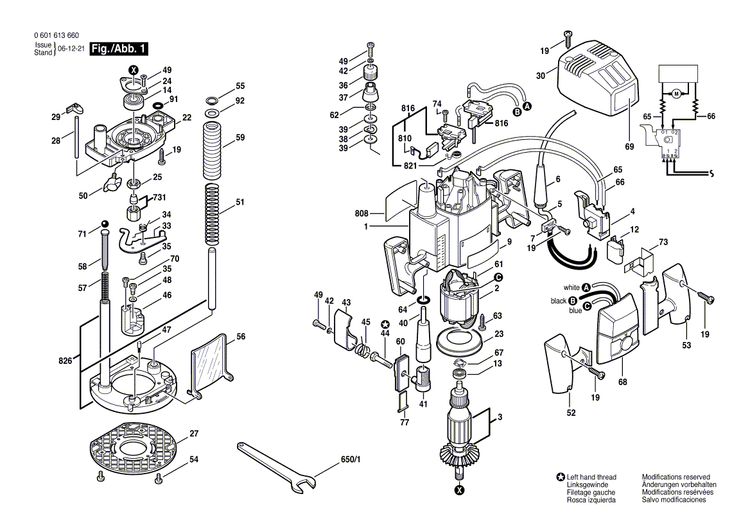 New Genuine Bosch 2610955269 Nameplate