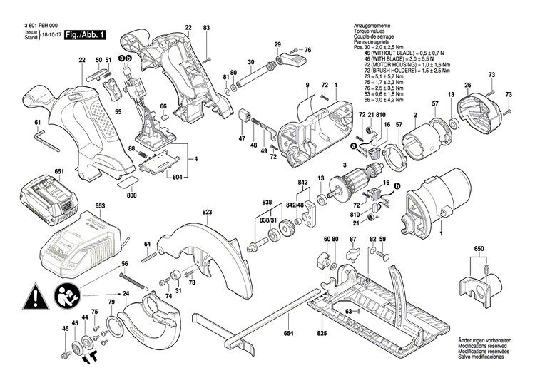 New Genuine Bosch 2610956320 Nameplate