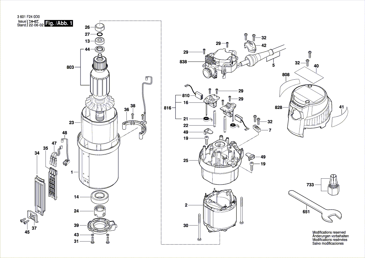 New Genuine Bosch 2610956415 Thumbwheel