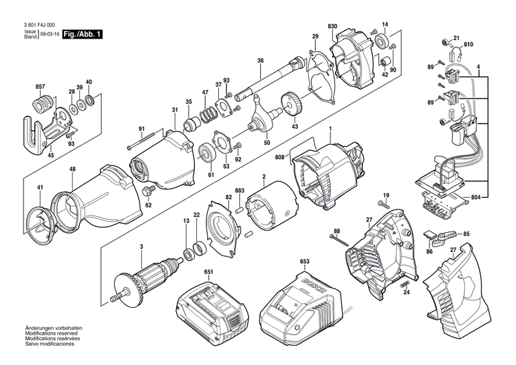 New Genuine Bosch 2610956664 Selector Switch