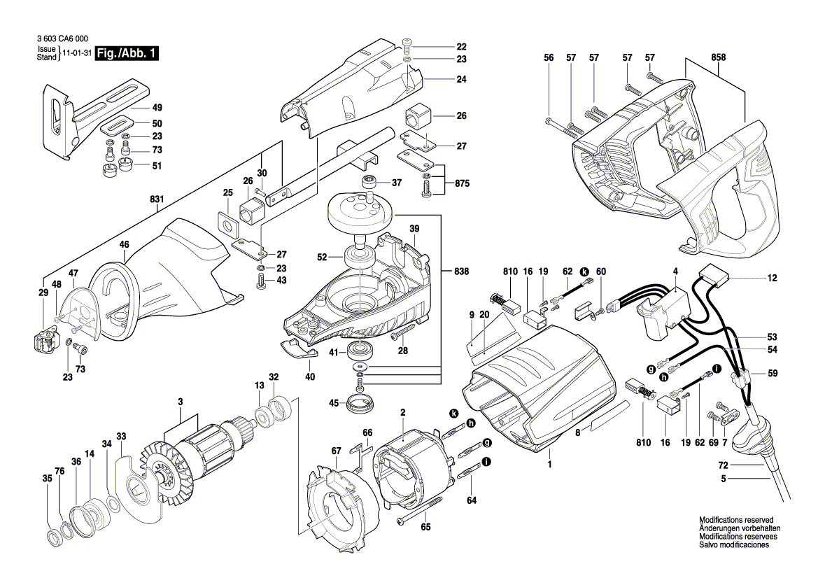 New Genuine Bosch 2610956868 Cable Clip