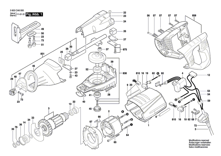 New Genuine Bosch 2610956868 Cable Clip
