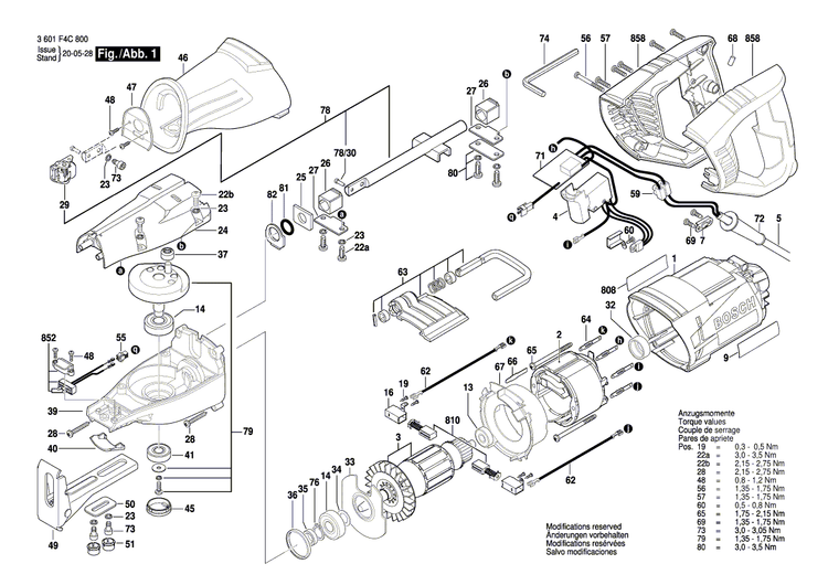 New Genuine Bosch 2610956869 Screw