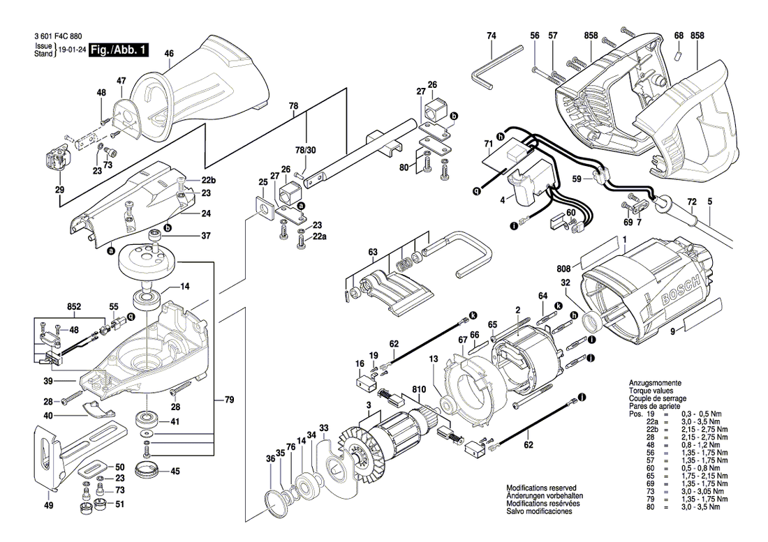 New Genuine Bosch 2610956920 Rotor