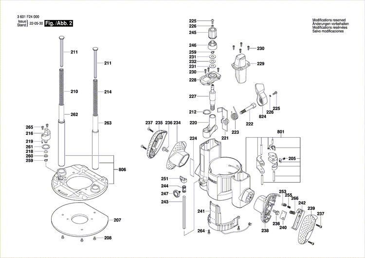 New Genuine Bosch 2610957812 Handle