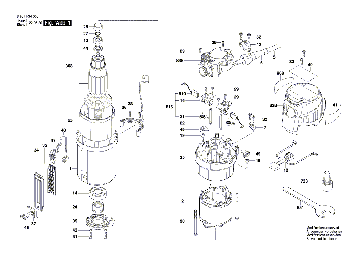 New Genuine Bosch 2610957840 Protection cover