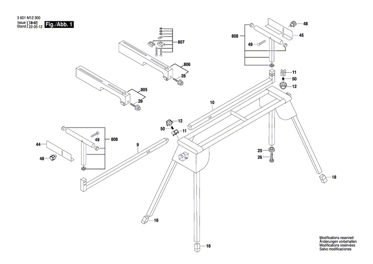 New Genuine Bosch 2610958966 Stop Bracket