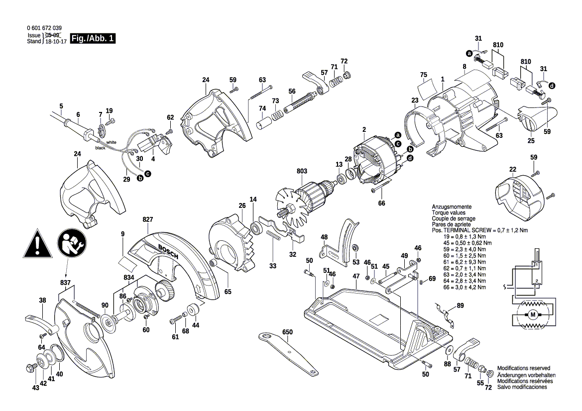 New Genuine Bosch 2610968438 Screw