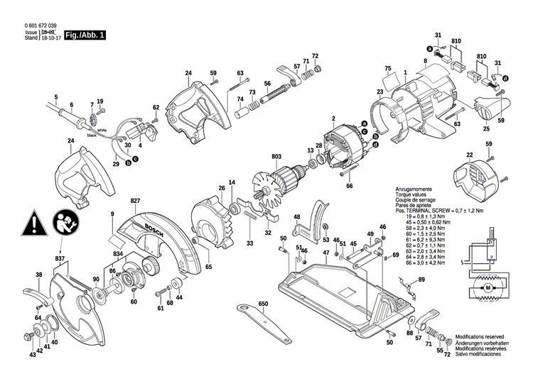 New Genuine Bosch 2610968438 Screw
