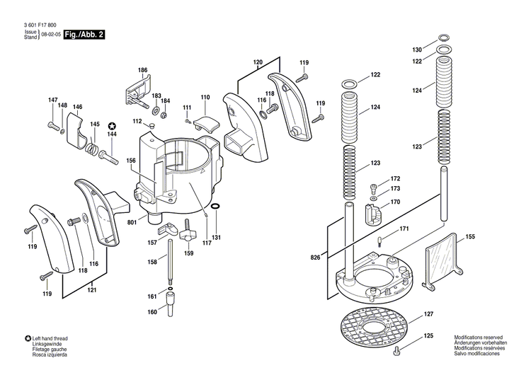 New Genuine Bosch 2610991387 Handle