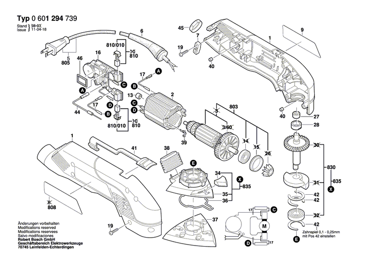 New Genuine Bosch 2610994079 Marking Plate