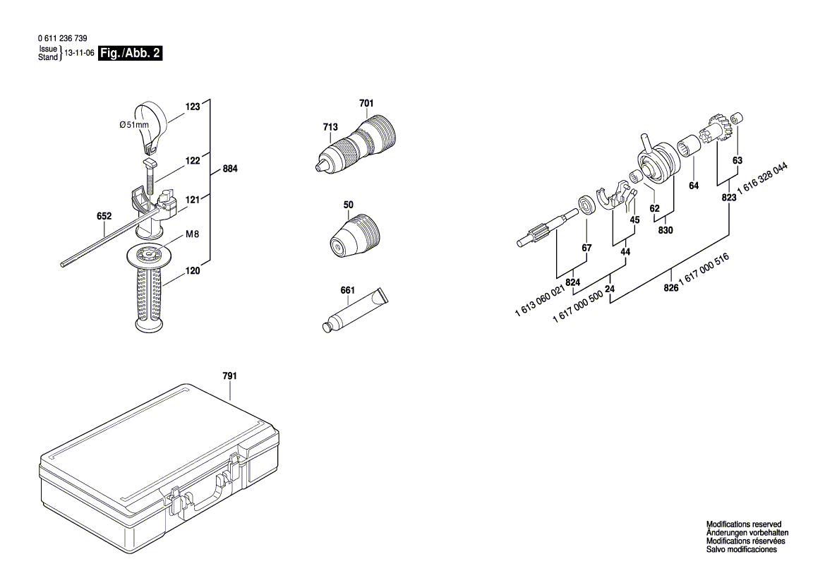 New Genuine Bosch 2610994196 Warning Plate