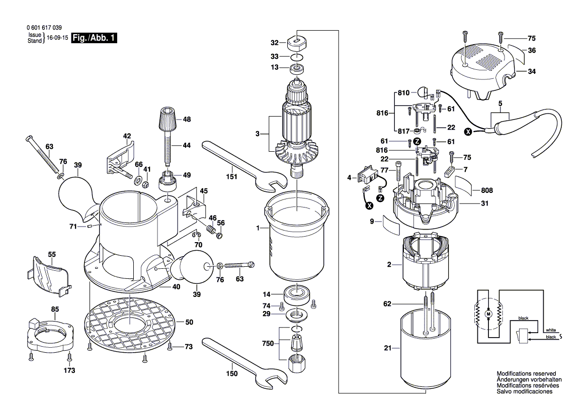 New Genuine Bosch 2610994440 Cord