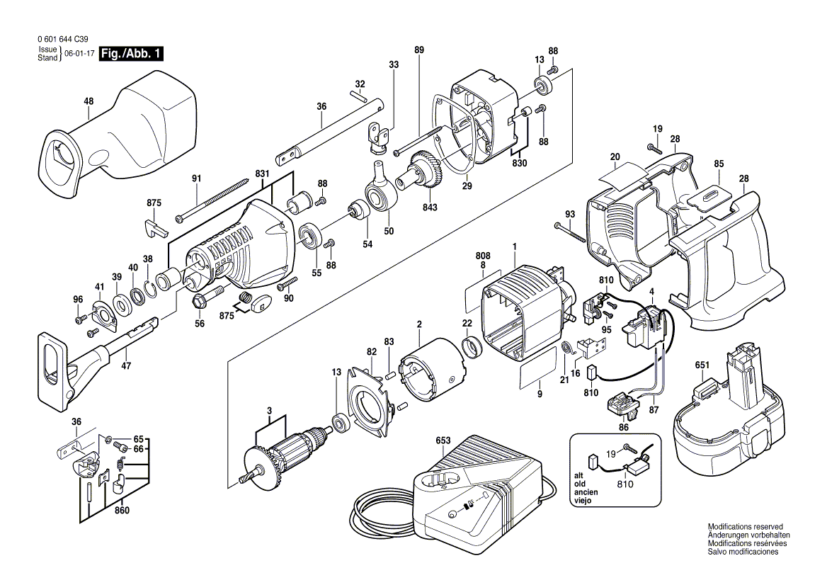 New Genuine Bosch 2610995800 Motor Housing