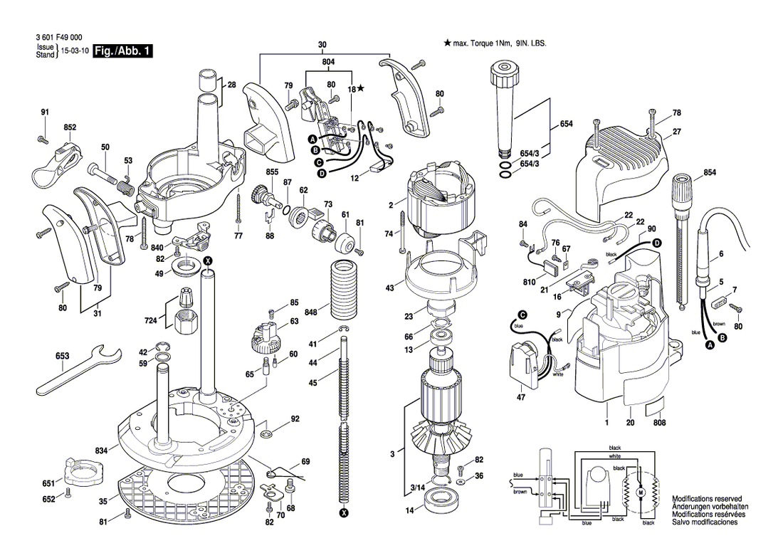 New Genuine Bosch 2610996138 Spring Clip