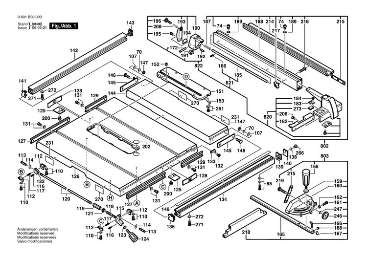New Genuine Bosch 2610996856 Mounting Rail