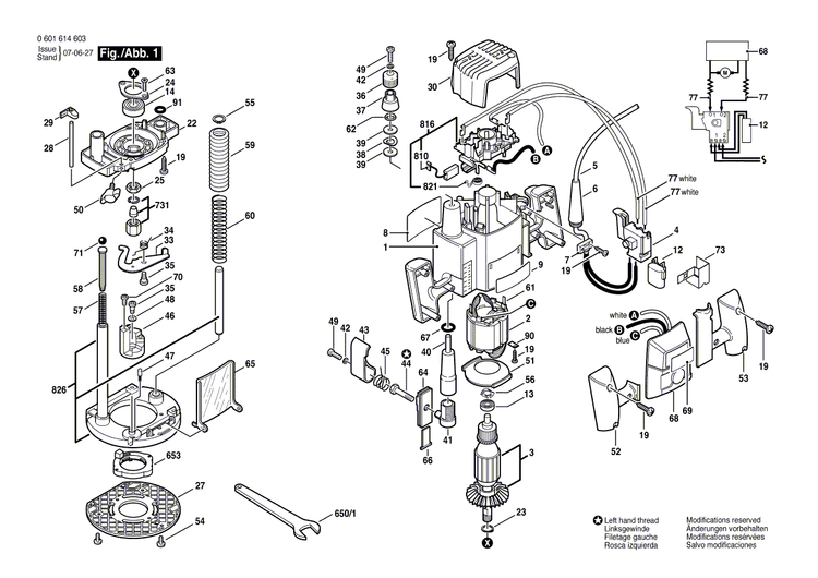 New Genuine Bosch 2610997094 Pointer