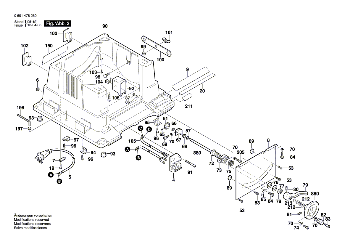New Genuine Bosch 2610997211 Output Shaft