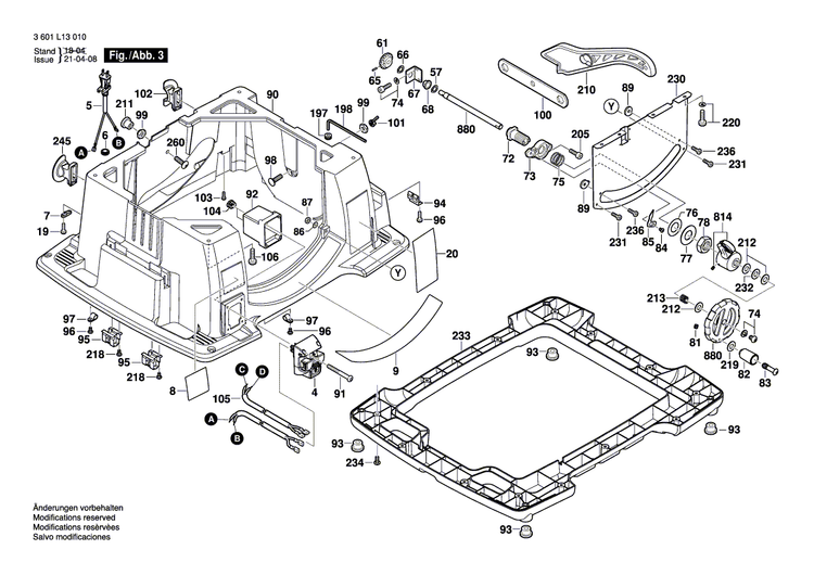 New Genuine Bosch 2610997249 Shoulder Screw
