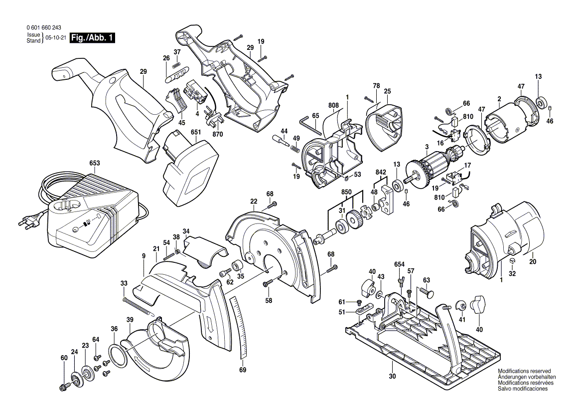 New Genuine Bosch 2610997469 On-Off Switch