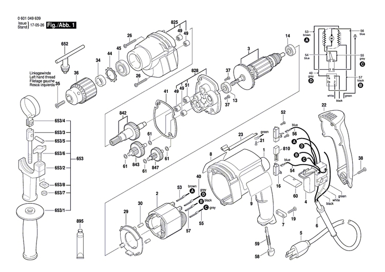 New Genuine Bosch 2610998145 Gear Housing