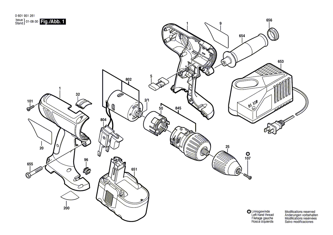 New Genuine Bosch 2610998407 Label