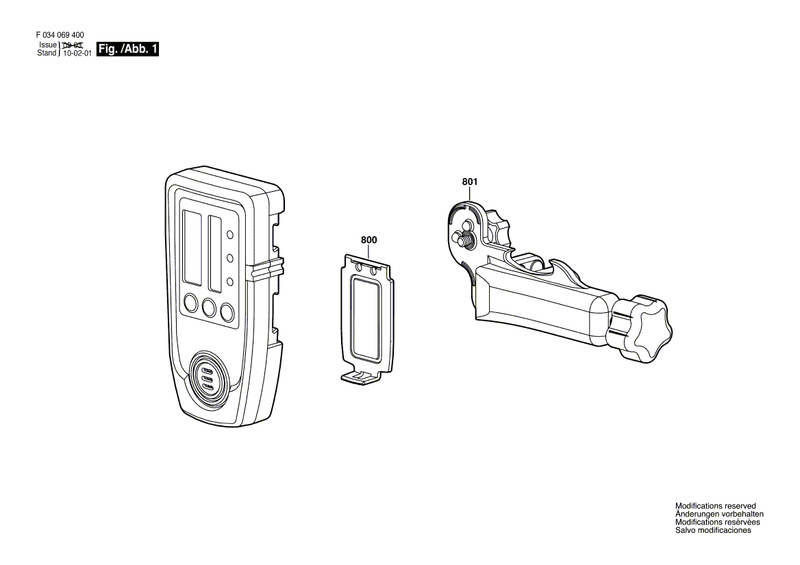 New Genuine Bosch 2610A01254 Mounting Bracket