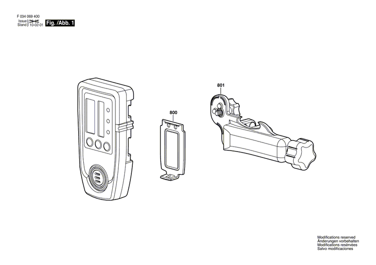 New Genuine Bosch 2610A01254 Mounting Bracket