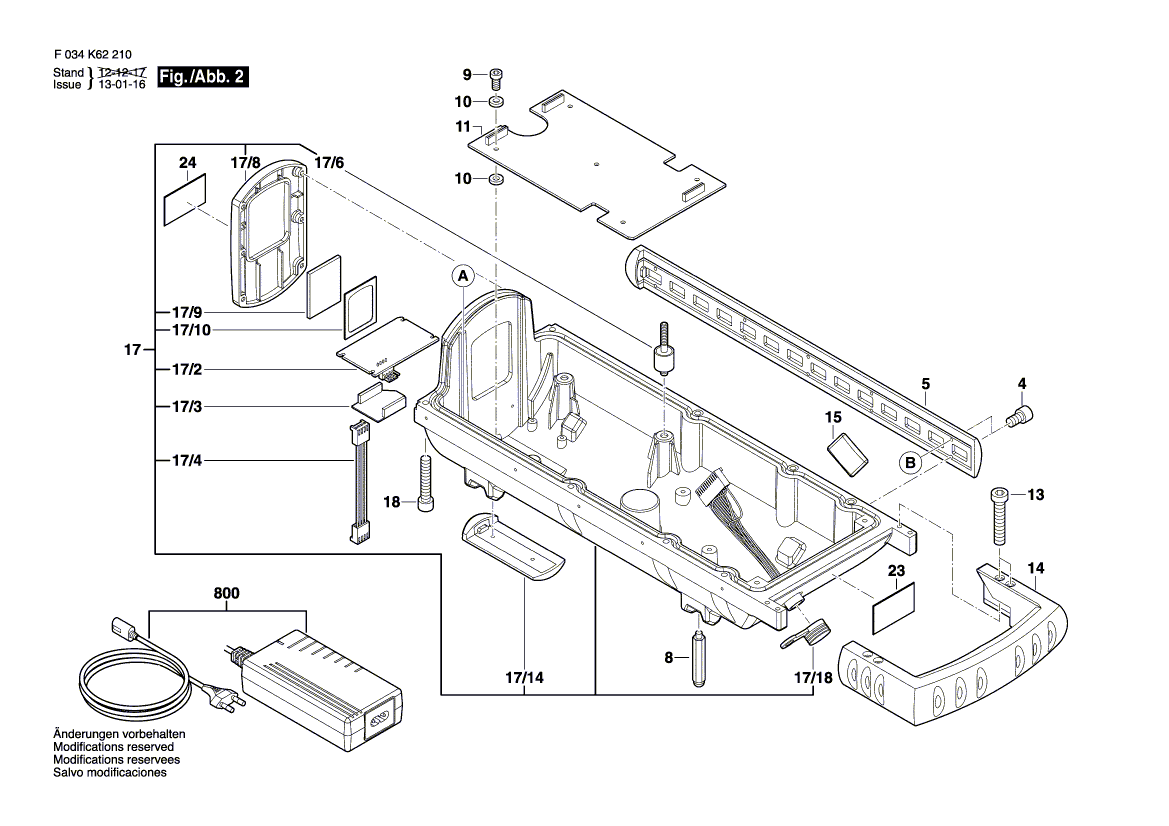 New Genuine Bosch 2610A01324 Housing