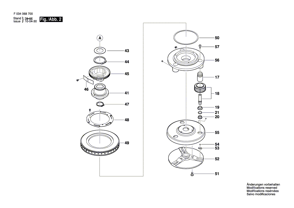 New Genuine Bosch 2610A03339 Indicator