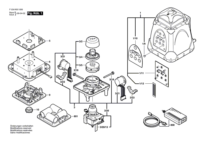 New Genuine Bosch 2610A03566 Keyboard